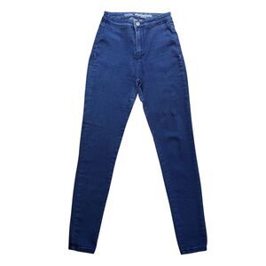 Sybilla Kate Skinny Jeans Womens High Waist 1/XS Stretch Denim Blue